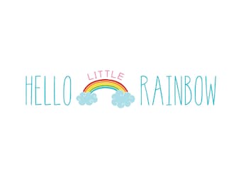 Hello Little Rainbow — Wall Art