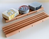 Long soap dish, large soap dish, wood soap saver, zero waste, waste free soap dish, extra long dish, draining soap dish, wood soap saver