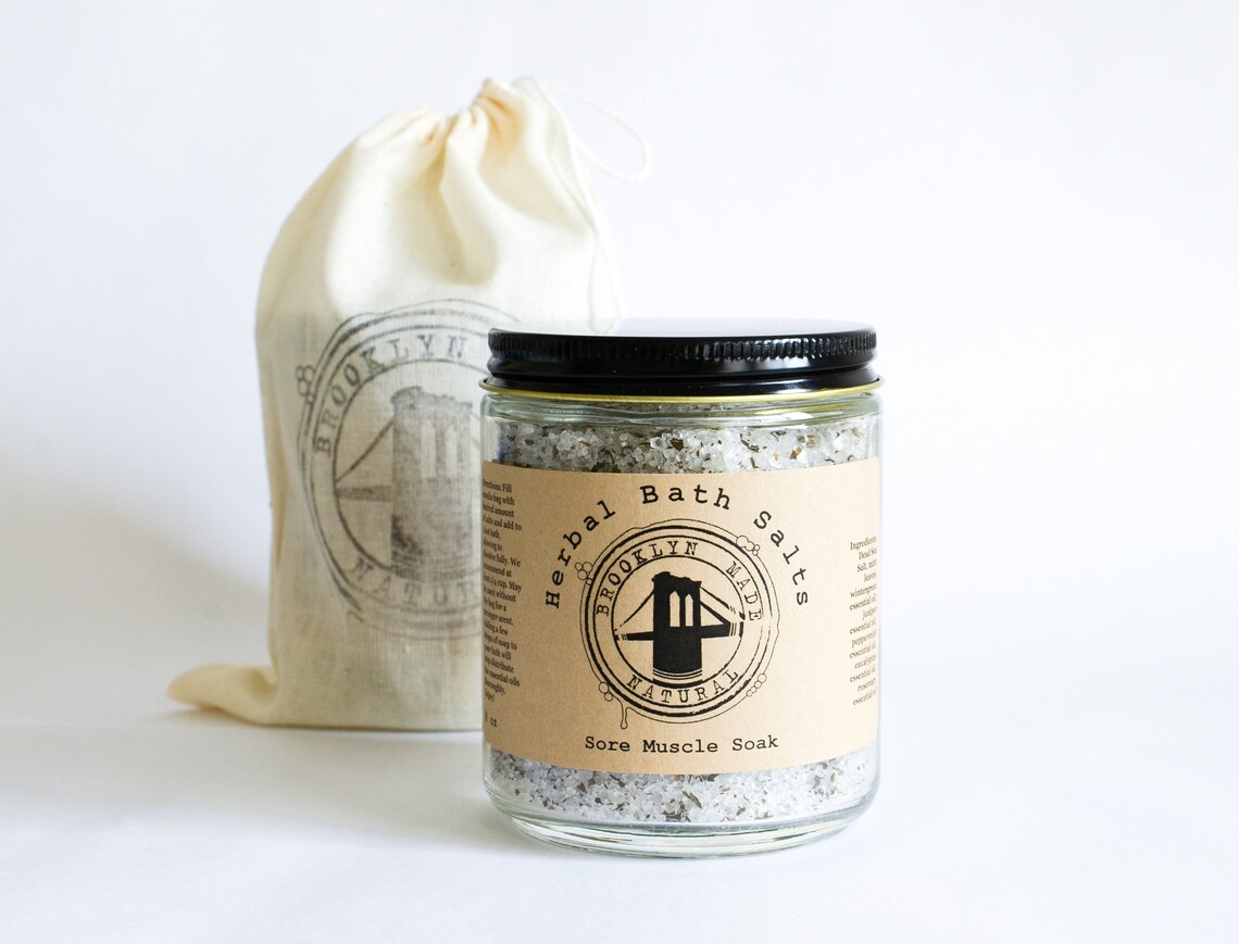 Muscle Bath Salts Sore Muscle Bath Soak Epsom Bath Salts Etsy