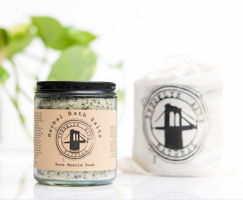 Muscle Bath Salts Sore Muscle Bath Soak Epsom Bath Salts Etsy