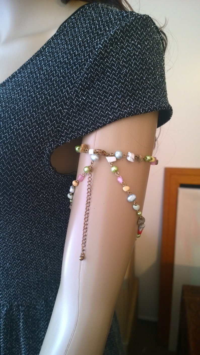 Hippie Jewelry Bohemian Chain Jewelry Stone Arm Chain Body Jewelry