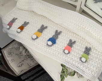 Baby Blanket with bunnies