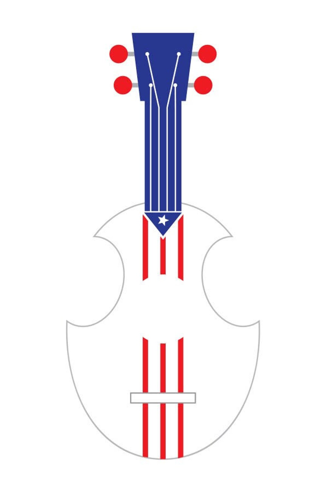 Puerto Rico Vector Guitar, Cuatro, Cuatro De Puerto Rico Art, Puerto