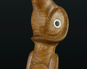 Large old Tangata Manu pascuan in light wood - Rapa Nui - Easter Island - Mid-20th century - 1950