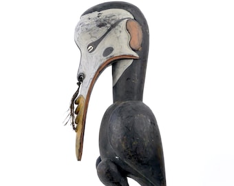 Cimier iatmul figure anthropomorphe Calao - Moyen Sepik - Papouasie Nouvelle Guinée - Collection ethnique