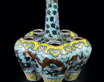 18世紀初頭の清朝時代の中国製アンティーク花瓶 - Etsy 日本