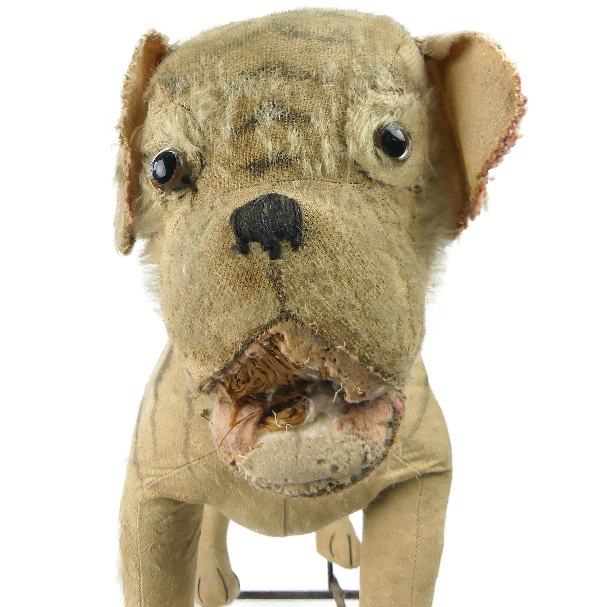 Antique Steiff Bulldog on Wheels: Early 20th Century Plush Toy - Etsy