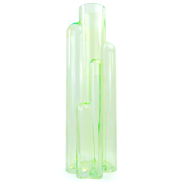 Grand vase Metropolis en verre Neon Green - Design hollandais Pols Potten - Pays-Bas - Objet design