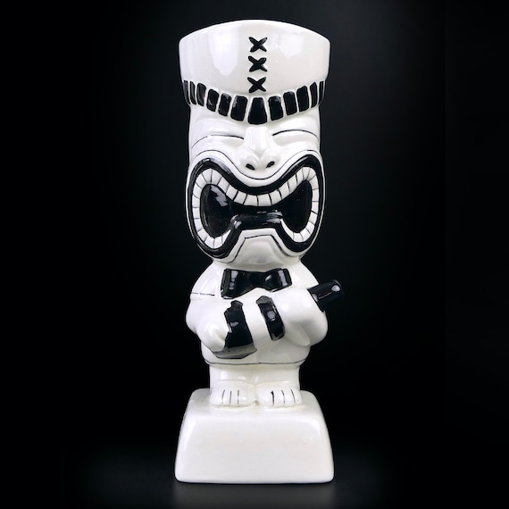 3 Ceramic Tiki Mugs - 2 Marked Tiki Soul - Collectible