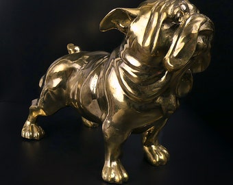 Brass bulldog statue - Curiosity - Offbeat design decoration