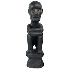 Traditional wooden Bulul statue from Ifugao - Philippines - Southeast Asia - Filipino ritual object - Ethnic collection