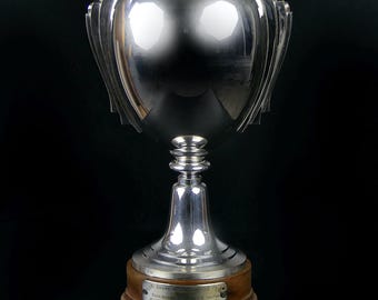 Art Deco Silver-Plated University Rowing Cup, Maison Phenix, 1935