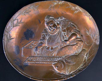 ヴィンテージの日本製銅トレイ - Etsy 日本