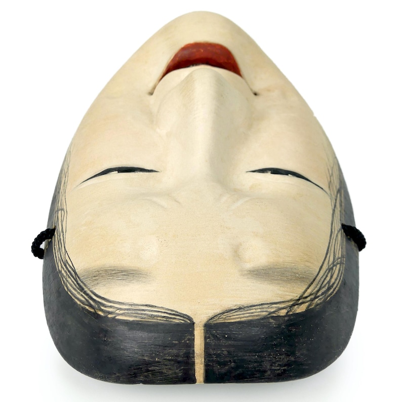 Masugami Masukami Onna Noh Mask, Cypress Wood, Heisei Period, Japan - Etsy