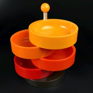 Vintage EMSA Rotating Snack Server: 1970s German Pop Art