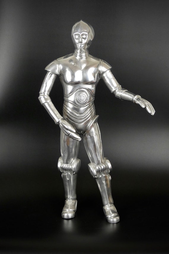 Sculpture Robot Humanoide En Aluminium Poli Version Revisitee Etsy Sculpture Robot Humanoide En Aluminium Poli Version Revisitee Etsy