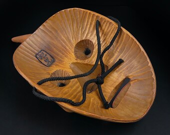 希少な一角仙人能面：手彫りヒノキ材、昭和時代 - Etsy 日本