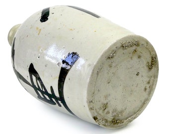 Antique Tokkuri Sake Bottle: 19th Century Japanese Ceramic with