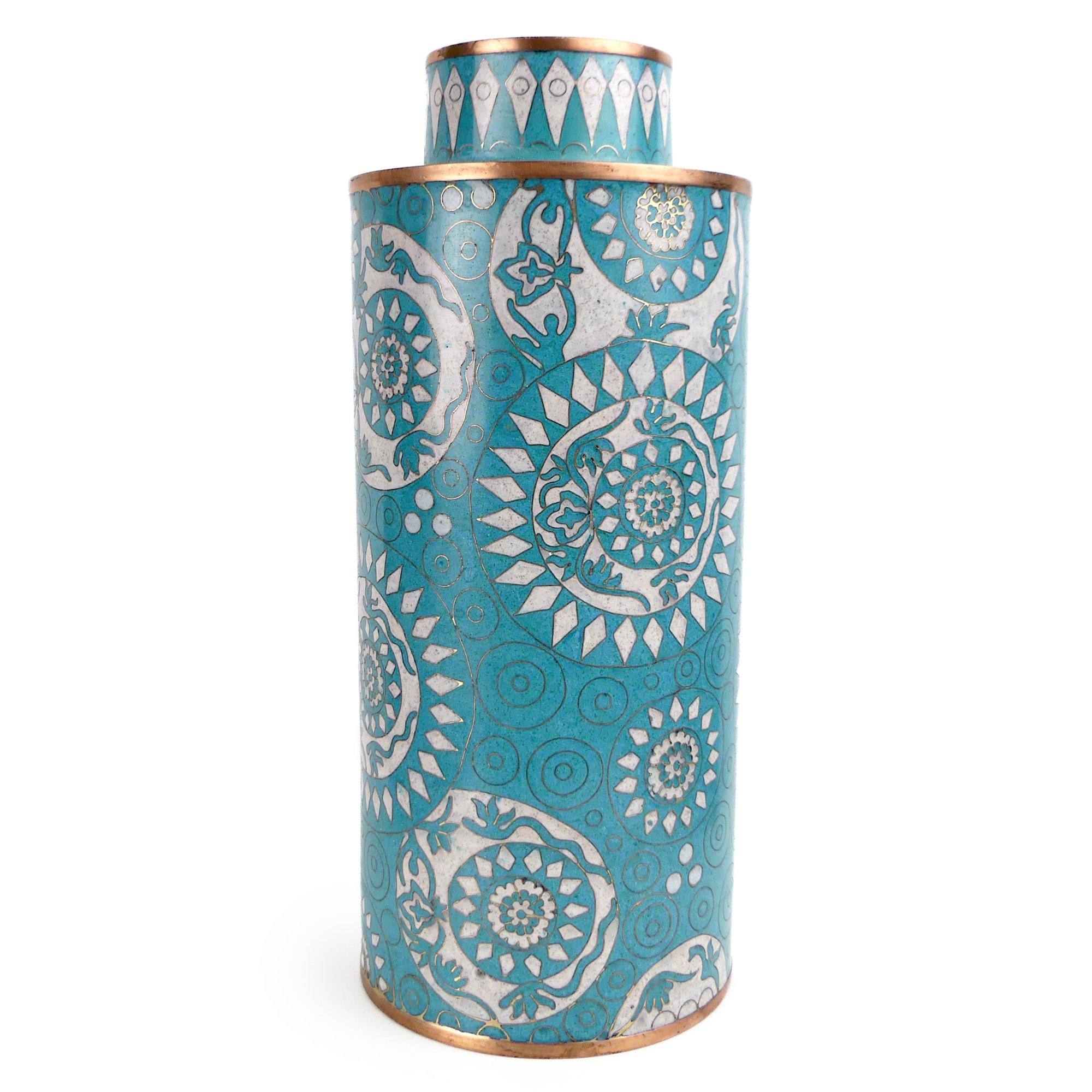 Lot De 4 Photophores Ronds En Porcelaine Bleue - Fabienne JOUVIN - Neufs