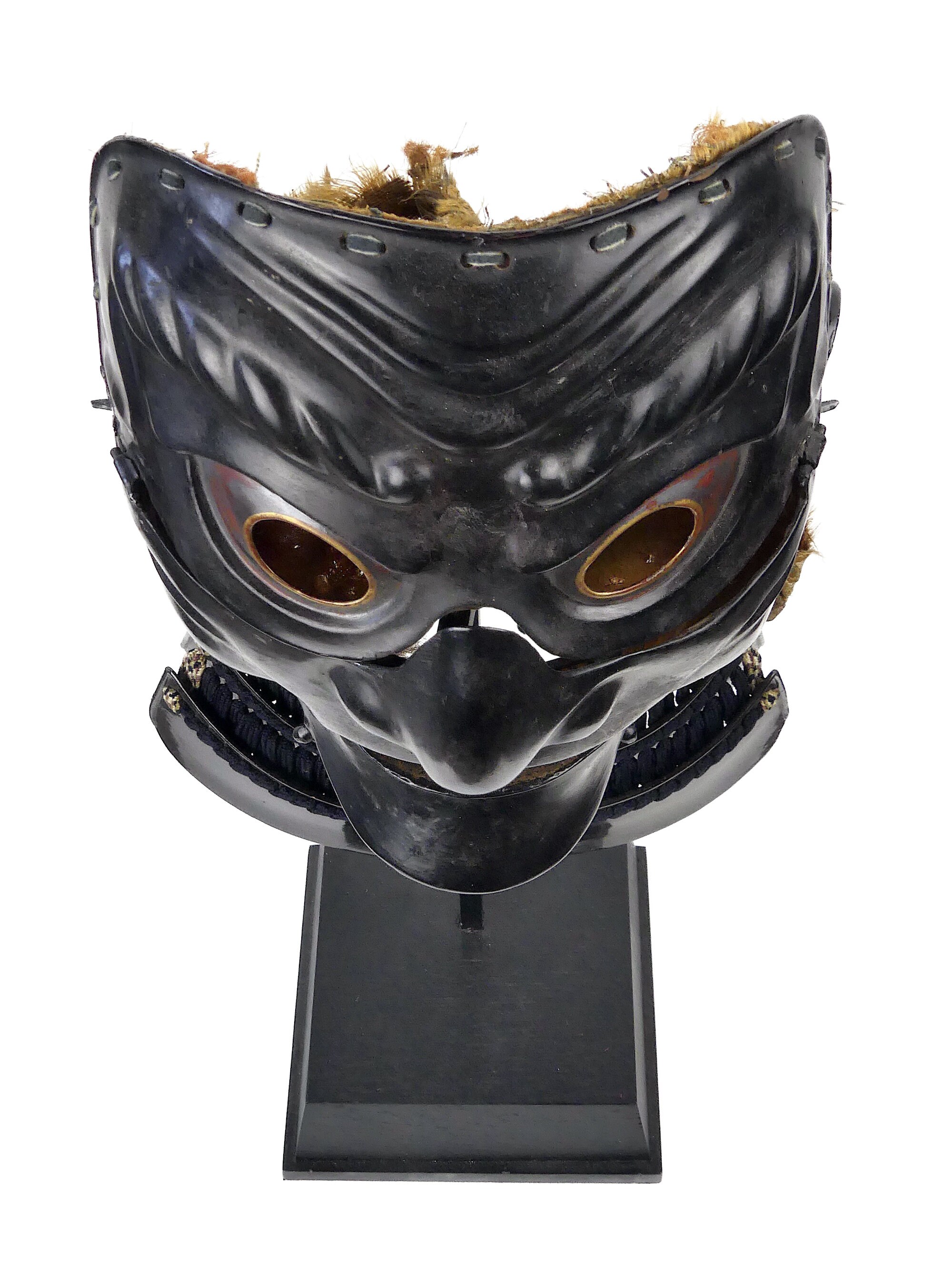 Antique Japanese Mid-edo Period Somen in Black Lacquered