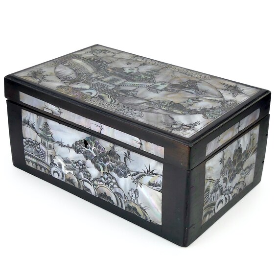 Boîte à Bijoux Vintage – Bois Vernis – Forme Chouette – Chine