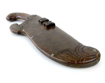 Antique Batak knife in iron and wood - Late 19th century - Sumatra Indonesia