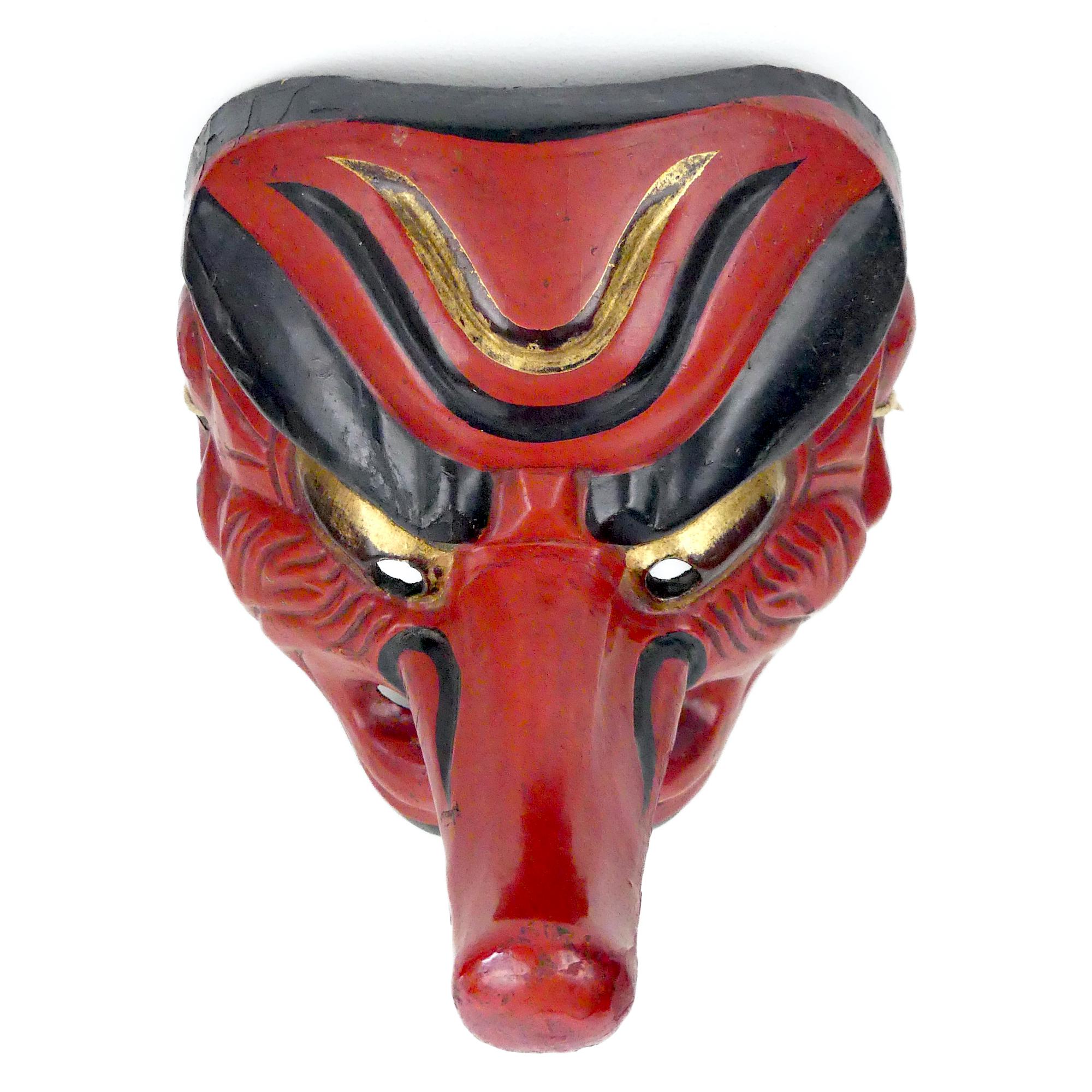 木彫りの古い天狗面 - 能楽堂 - 日本文化 - コレクターの面 - Etsy 日本