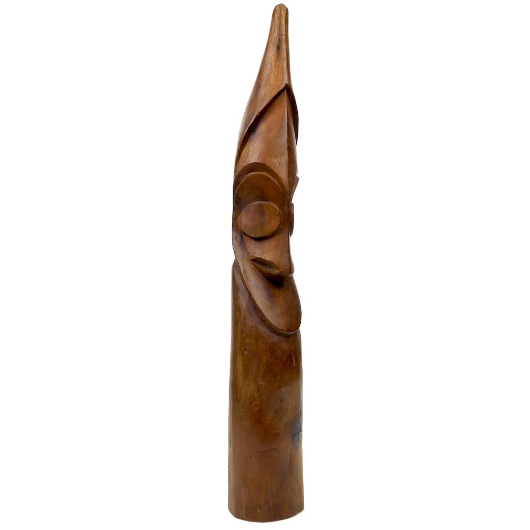 Vanuatu Ritual Statue – Carved Precious Wood Ancestor Figure ...