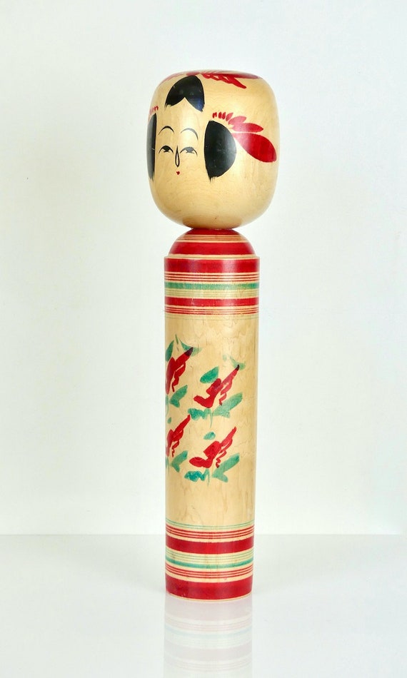 RARE Grande KOKESHI Poup e Traditionnelle Japonaise Ancienne