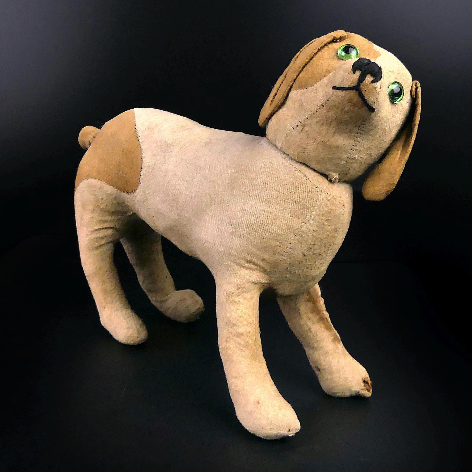 Chien FOX TERRIER En céramique polychrome Art Deco signée T