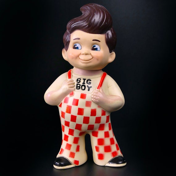 【希少】 BIG BOY 70s ソフビ 販促品 フィギュア アメトイ Vintage Big Boy Advertising Figurine - From the 70s - Old