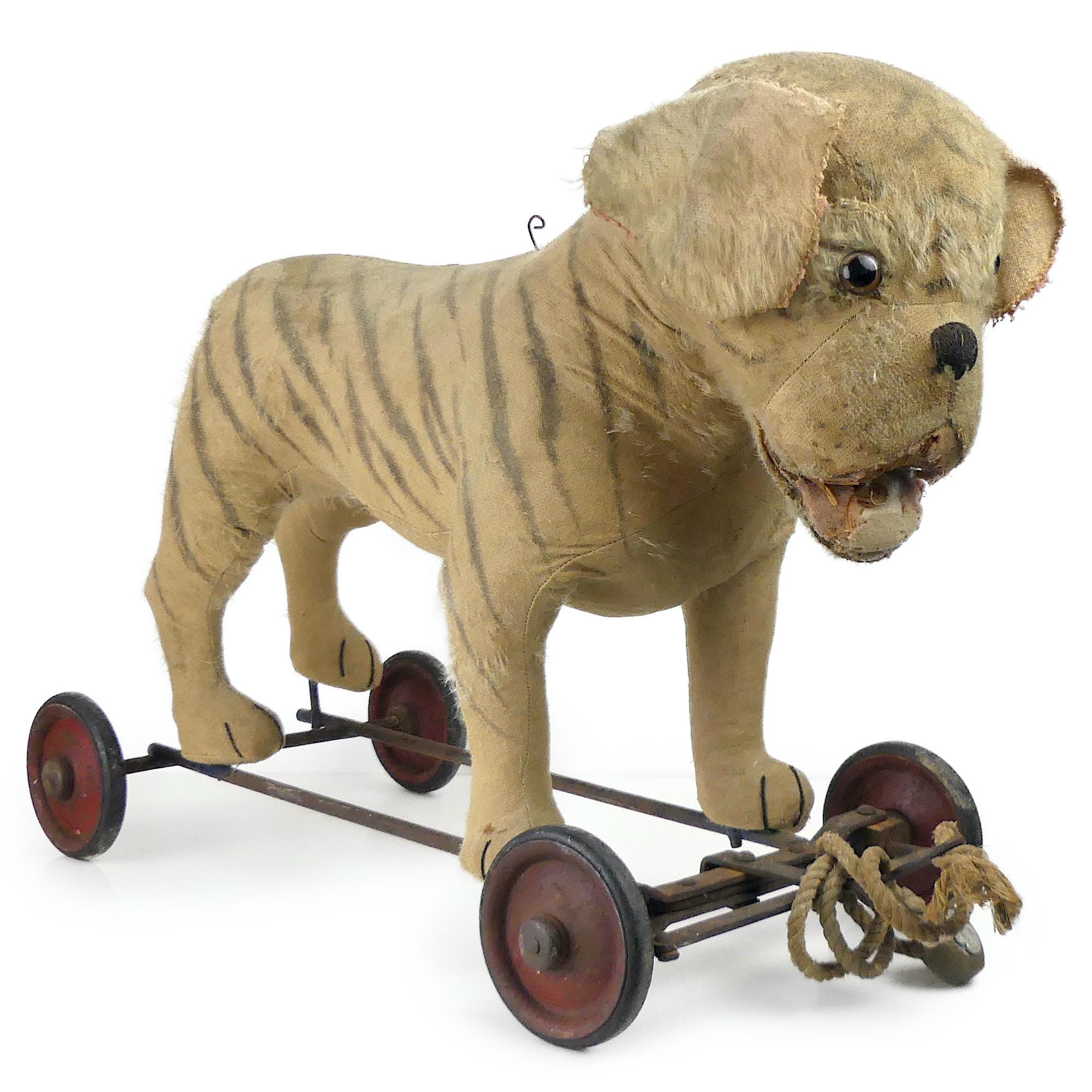 Antique Steiff Bulldog on Wheels: Early 20th Century Plush Toy - Etsy