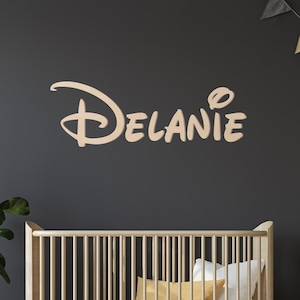 Custom Wood Name Sign | Nursery Name Sign | Personalized Name Sign | Wooden Name | Wood Letters | Multiple Fonts| Baby Name Wall Art Decor