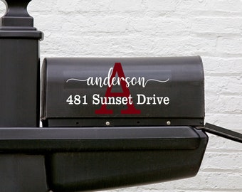 Custom Mailbox Decals -  Custom Home Address Decals - Decal for Mailbox - Custom Address Numbers - Custom Housewarming Gift, Mailbox Sticker