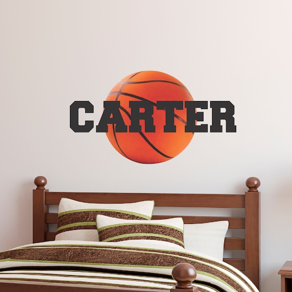Basketball Wall Decal Etsy