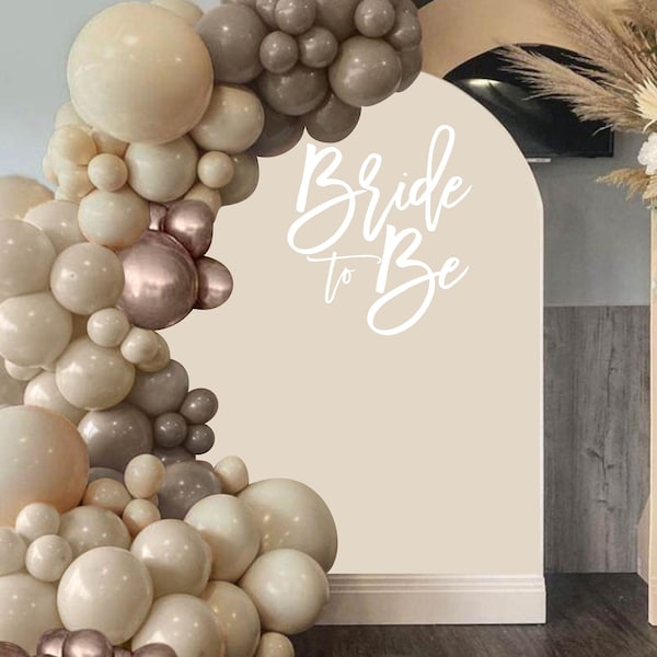 Bride to Be Decal - Bridal Shower Backdrop - Miss to Mrs Sticker for Balloon Arch - Personalized Bridal Shower Sticker - Engagement Party