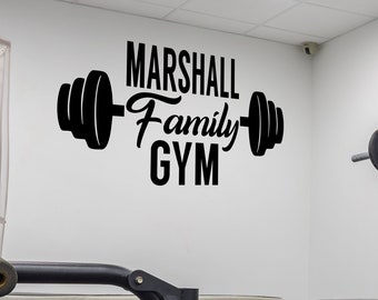 Gym Wall Decal Etsy