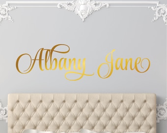 Personalized Wall Decal Girl Name Wall Decal Nursery Wall Decal Personalized Name Decal Vinyl Wall Decal Girls Name Decal Vinyl Lettering