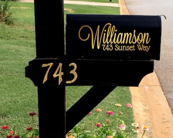 Custom Mailbox Decals -  Custom Home Address Decals - Decal for Mailbox - Custom Address Numbers - Custom Housewarming Gift, Mailbox Sticker