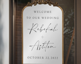 Welcome to Our Wedding Wall Decal - Soon to Be Mr & Mrs Personalized Wall Decal Sticker - Just Married - Wedding - Mr and Mr - Mrs and Mrs