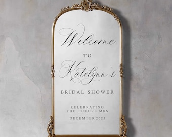Bridal Shower Welcome Sign - Bridal Shower Welcome Wall Decal - Welcome Sign for Bridal Shower - Celebrating The Future Mrs. - Welcome Sign