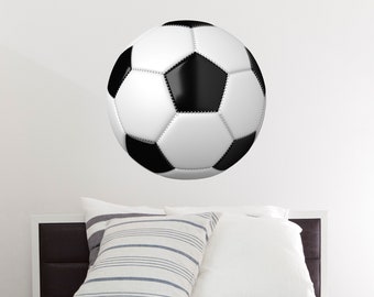 Soccer Ball Wall Decal - Soccer Ball Sticker - Soccer Ball Vinyl Decal - Boys Room - Sports Theme Nursery Wall Decor - Soccer Player