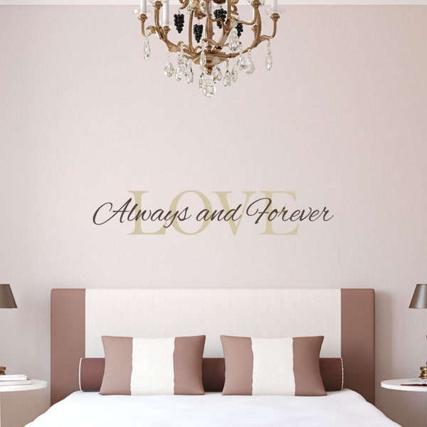 Love Always & Forever Wall Decal Sticker