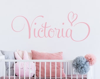 Custom Name Wall Sticker Nursery Decor Name Wall Decal Girl Name Decal
