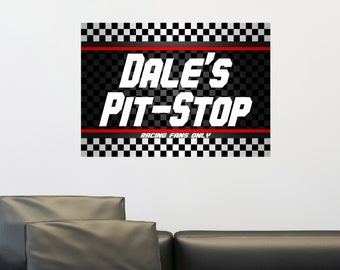 Personalized//Customized Nascar Dale Name Poster Wall Art Decoration Banner