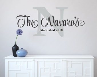 Addams Family Decal Personalised Halloween Family Name Wall Art Sticker Mural