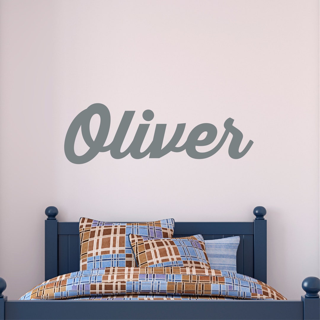 Personalized Name Wall Decal - Custom Name Wall Sticker - Vinyl Decal ...