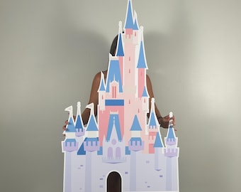 Castle Prop - Princess Castle Cutout for Party Backdrop - Princess Theme Birthday Party