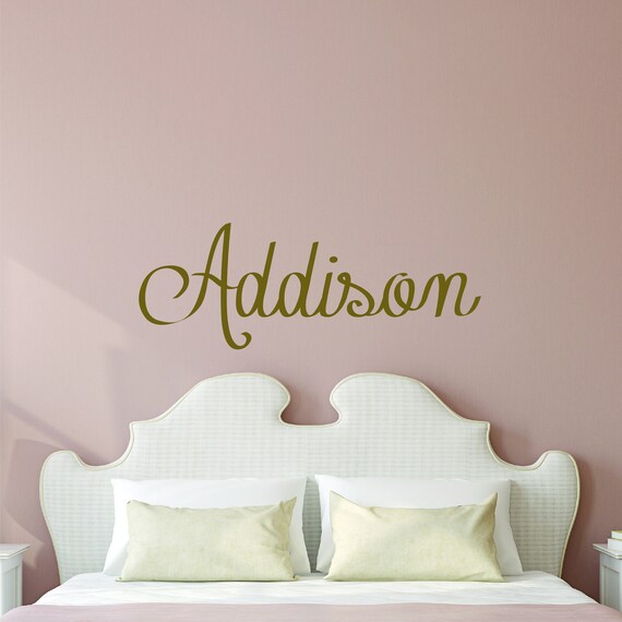 personalized name wall decal custom name wall sticker | etsy