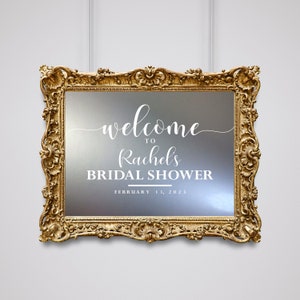 Bridal Shower Welcome Wall Decal - Bridal Shower Welcome Sign - Engagement Personalized Wall Decal Sticker - Wedding - Bridal Shower Sign